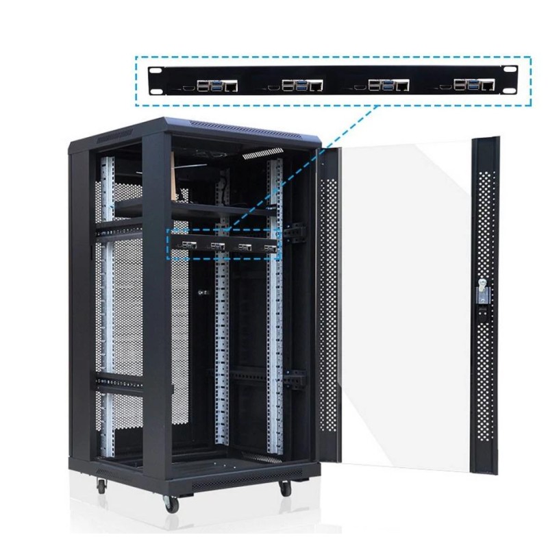 Support de serveur rack U1 pour Raspberry Pi 5